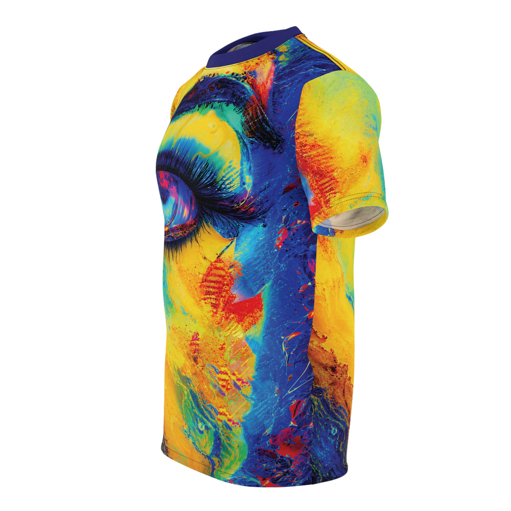 Electric Gaze Opal Tee Vibrant Art T-Shirt