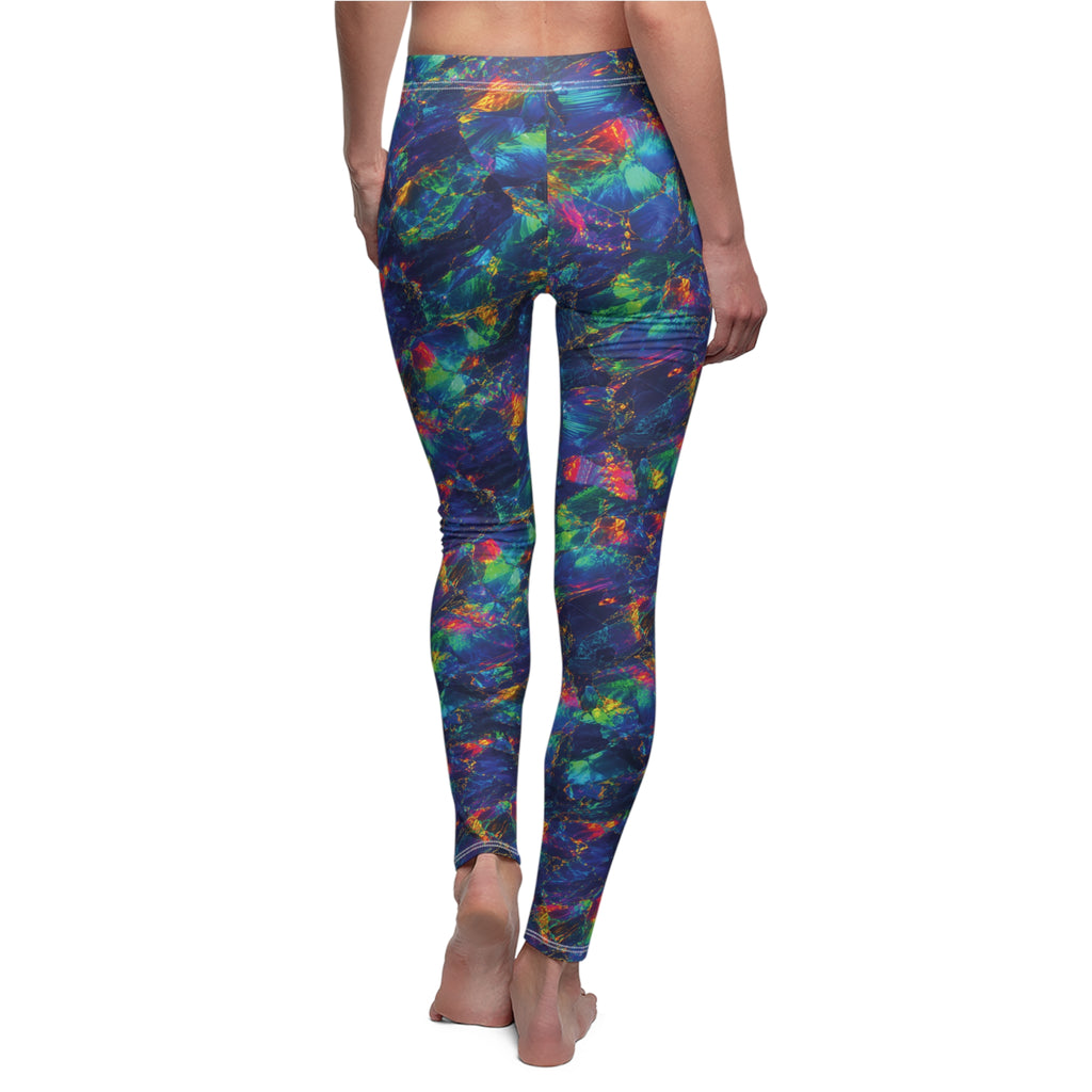 Slim Fit Leggings Opal Tie Dye Leggings Colorful Blue Green