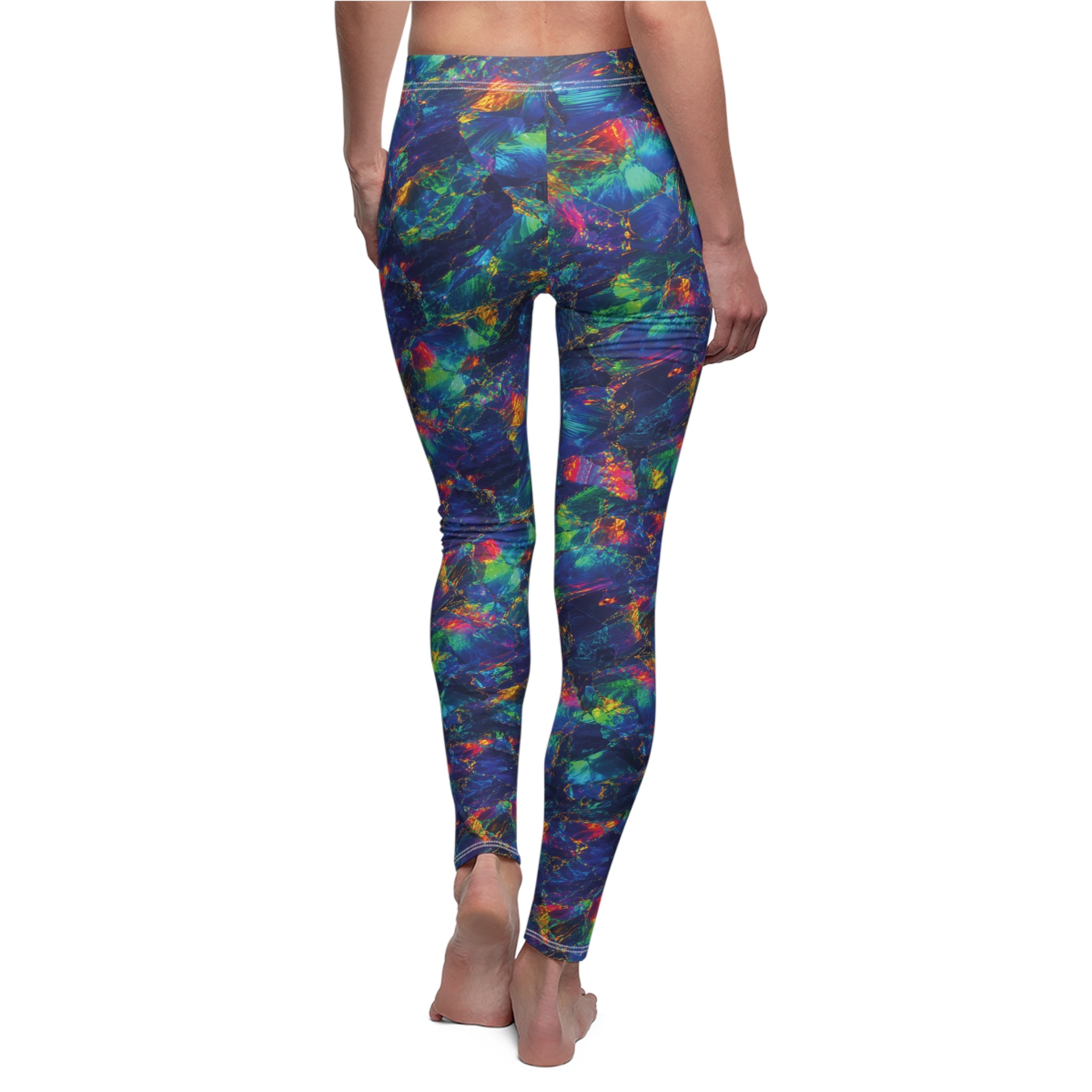 Slim Fit Leggings Opal Tie Dye Leggings Colorful Blue Green