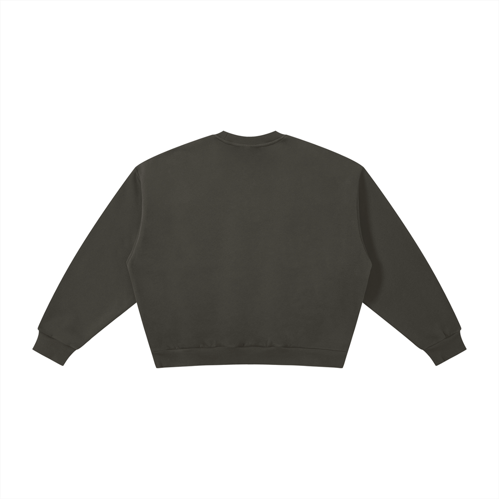 Not Just a Boxy Fleece Crewneck Sweatshirt
