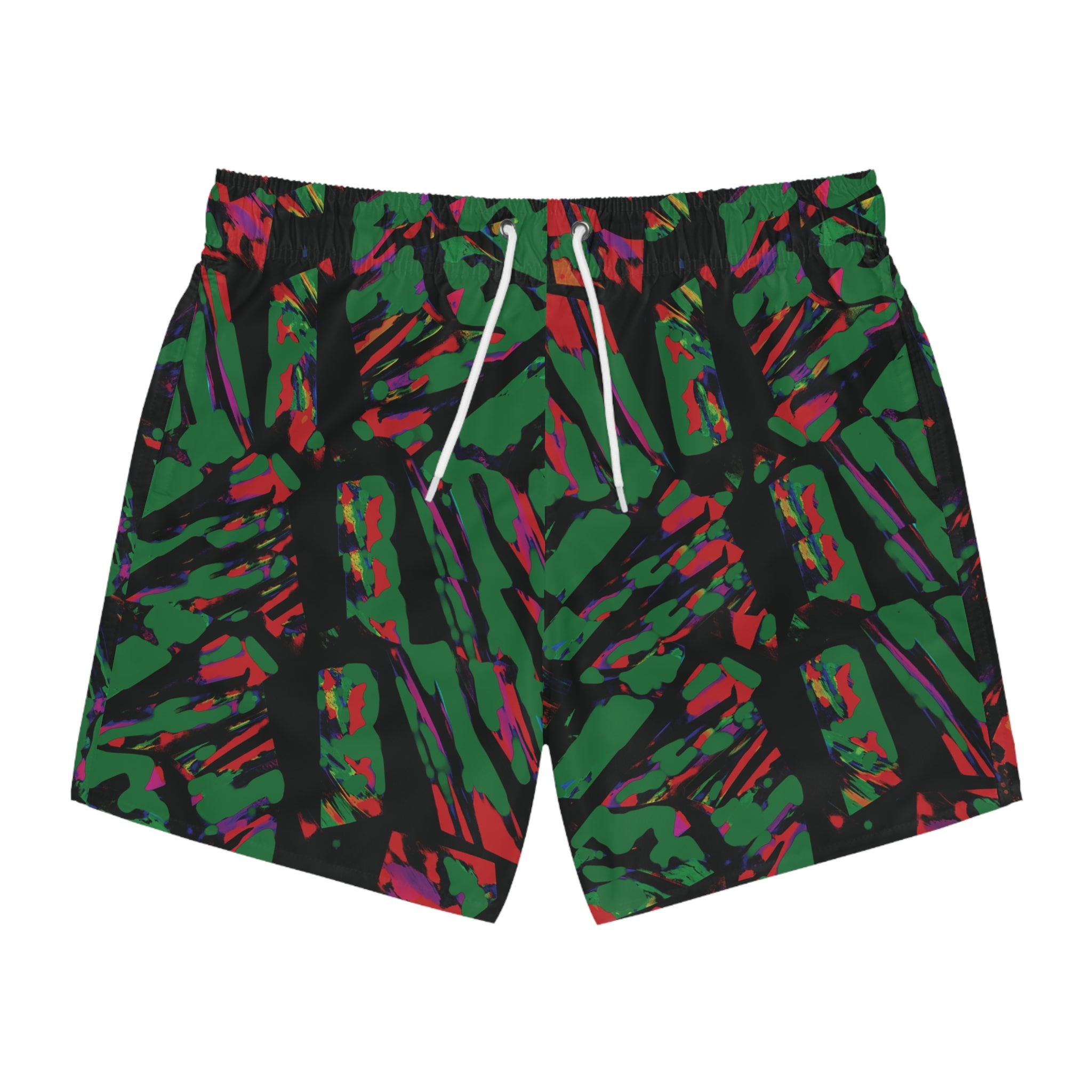 Swim Trunks, Not Your Average Neon Jungle Shorts