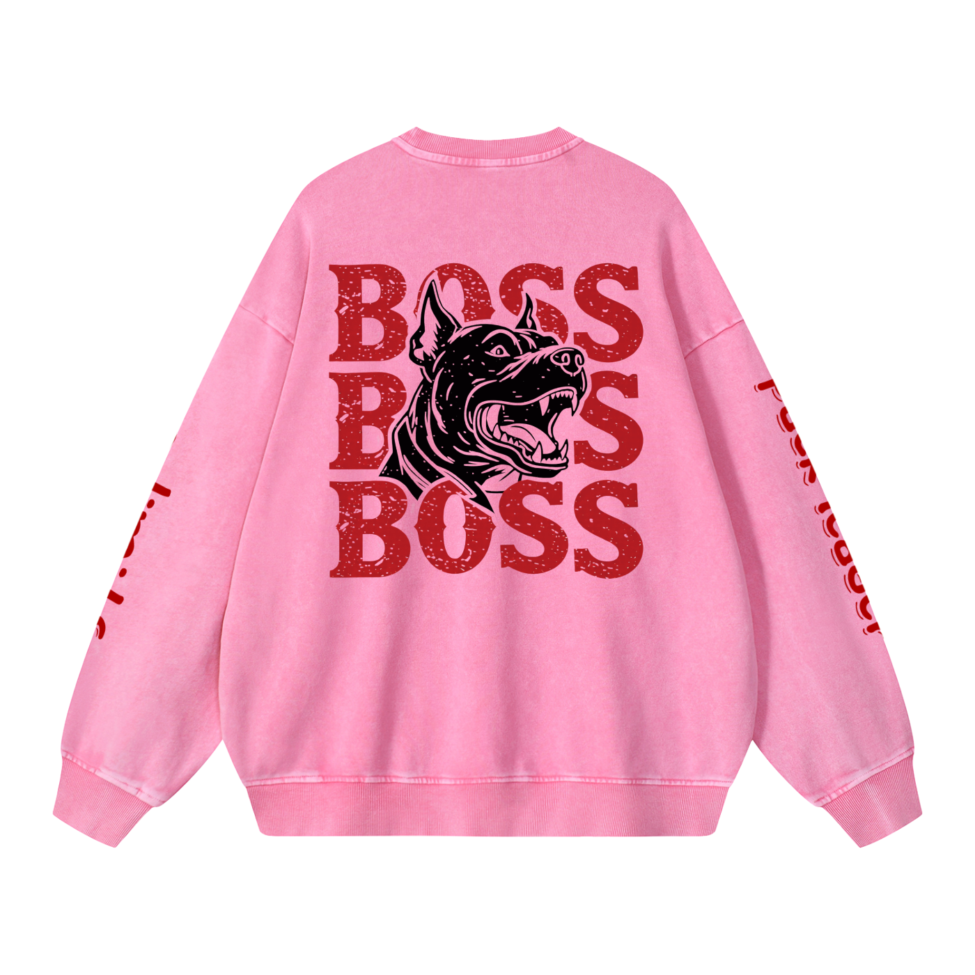 Not Mild Snow Washed Oversized Sweatshirt Opal Boss Glitch