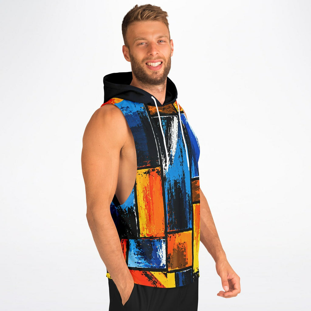 Hoodie, Not Basic Opal Abstract Armhole Hoodie