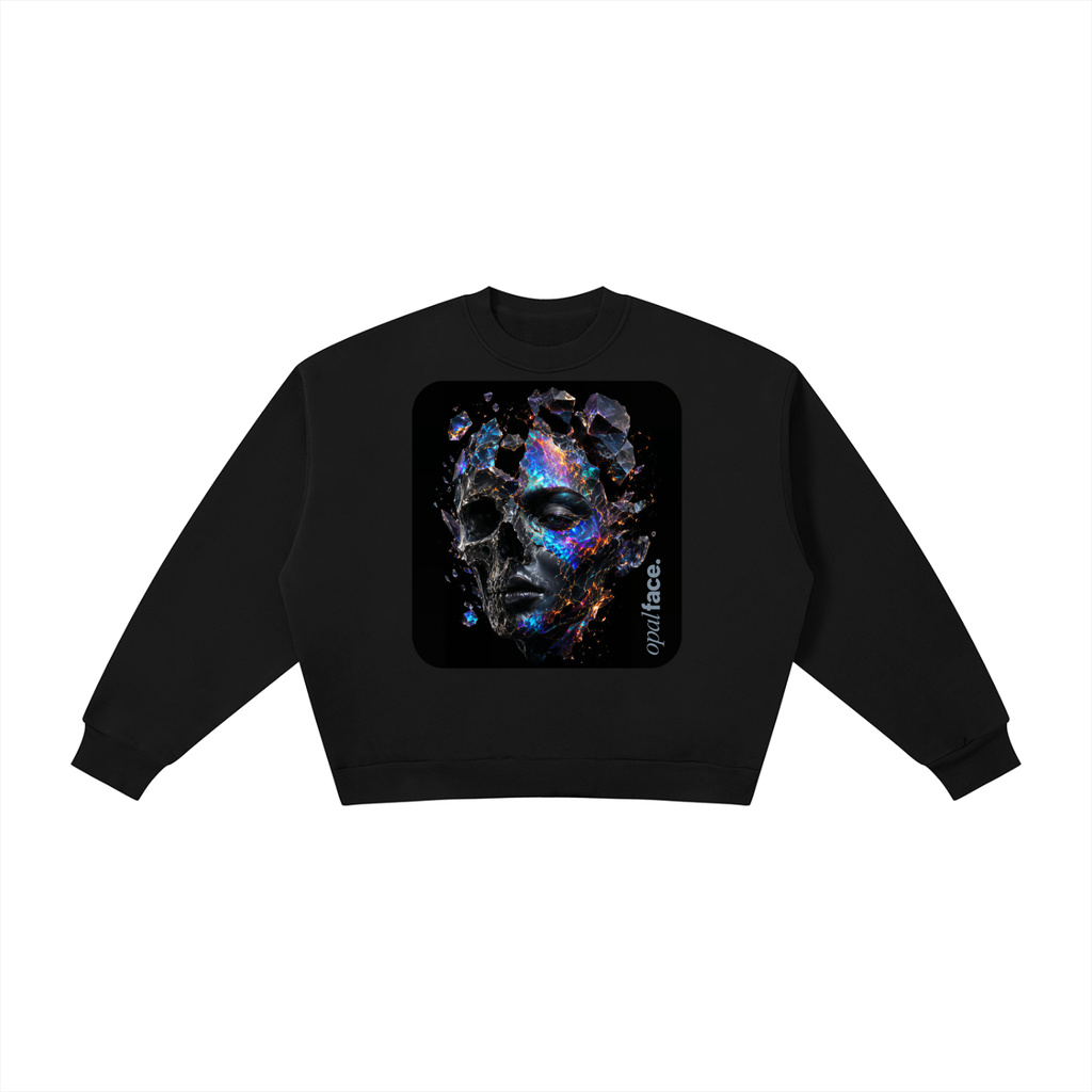 Not Just a Boxy Fleece Crewneck Sweatshirt