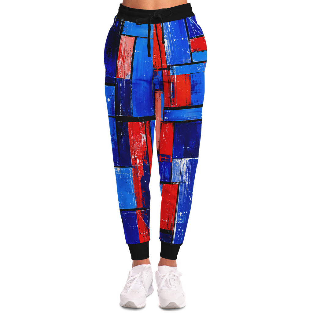 Athletic Joggers, Not Your Basic Electric Grid Athletic Joggers