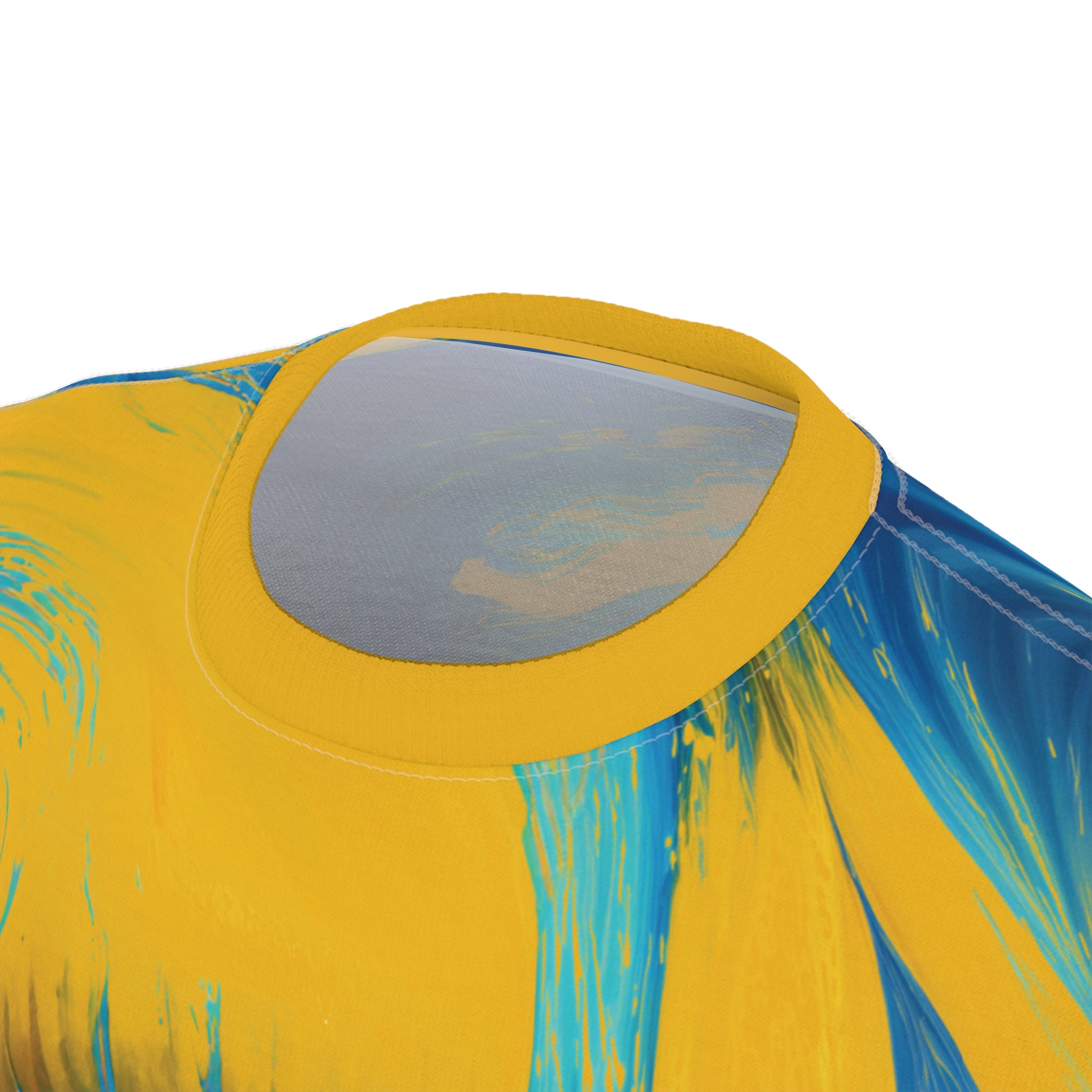 Solar Gaze Opal Eye Tee Bold Yellow & Blue T-Shirt