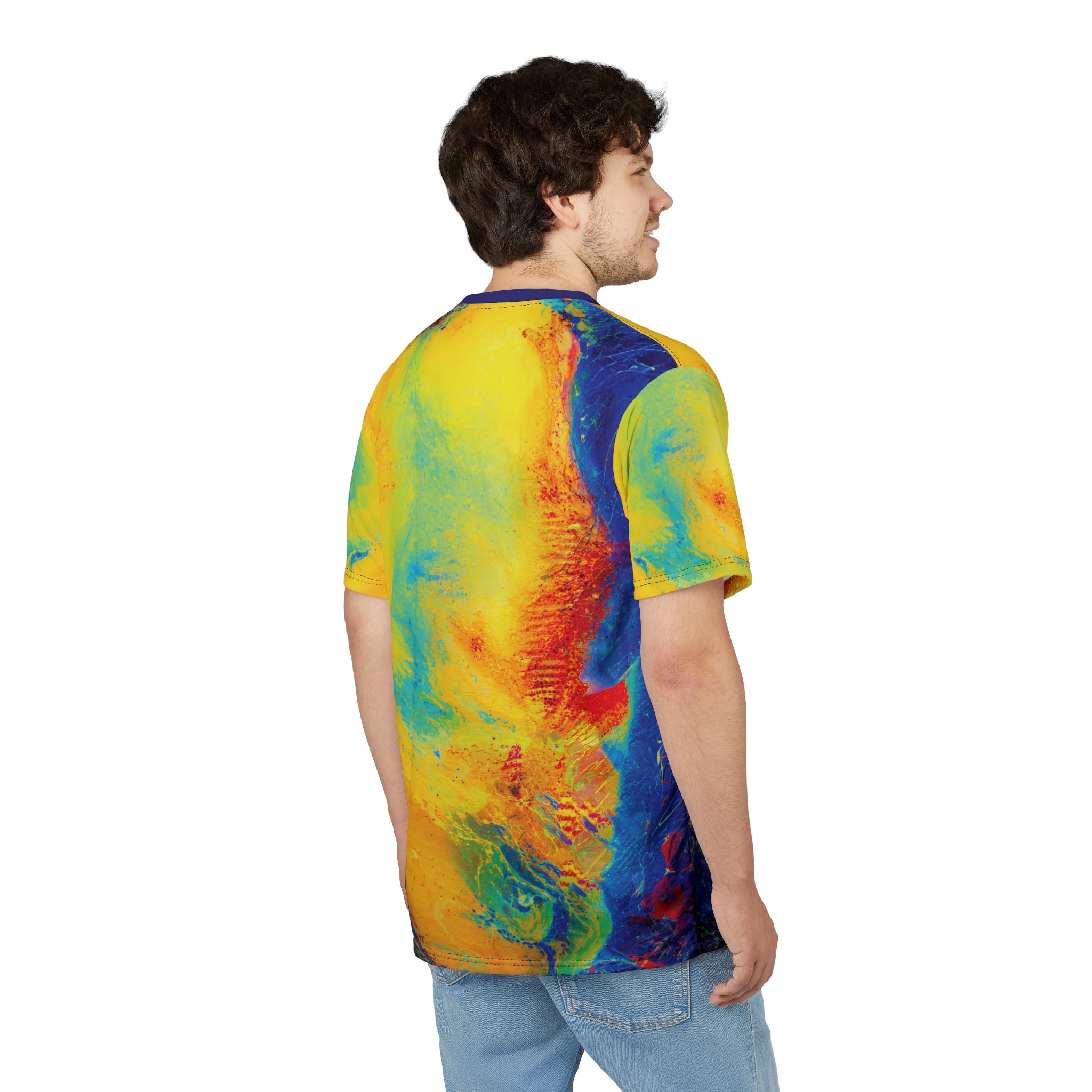 Electric Gaze Opal Tee Vibrant Art T-Shirt
