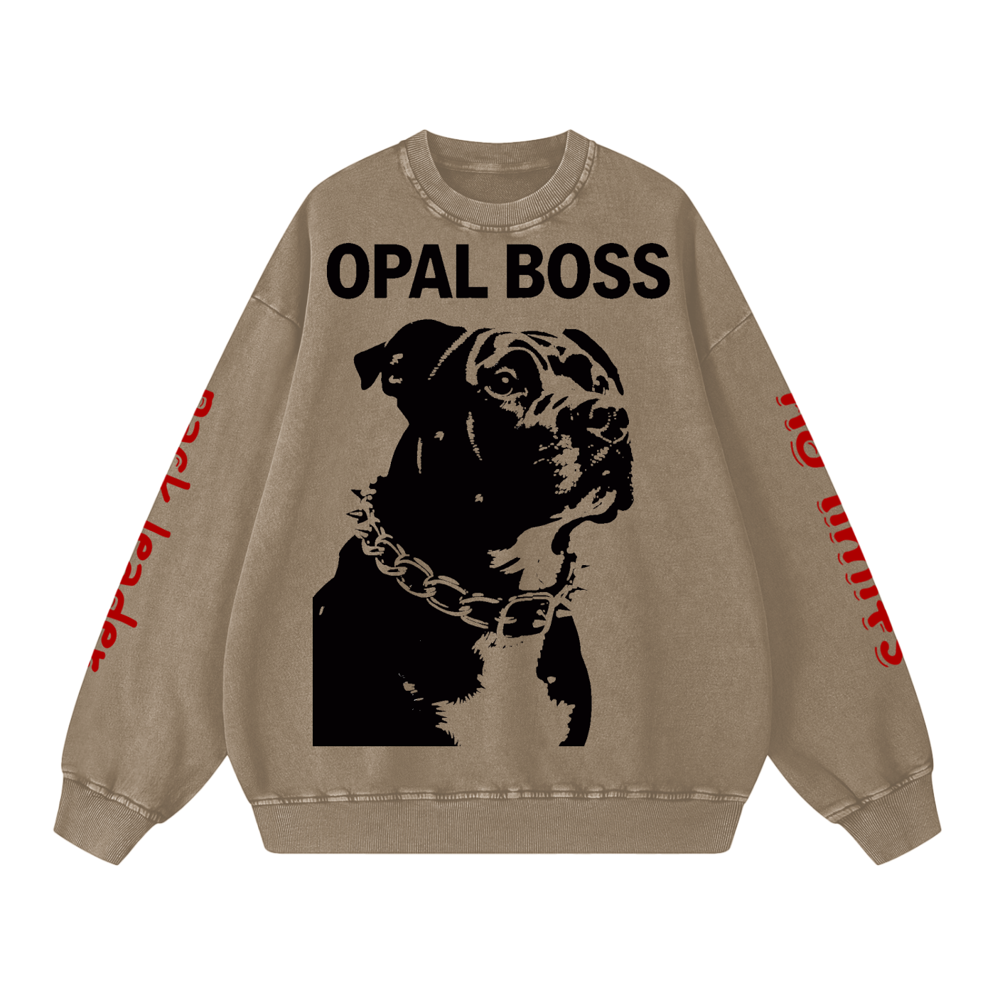 Not Mild Snow Washed Oversized Sweatshirt Opal Boss Glitch