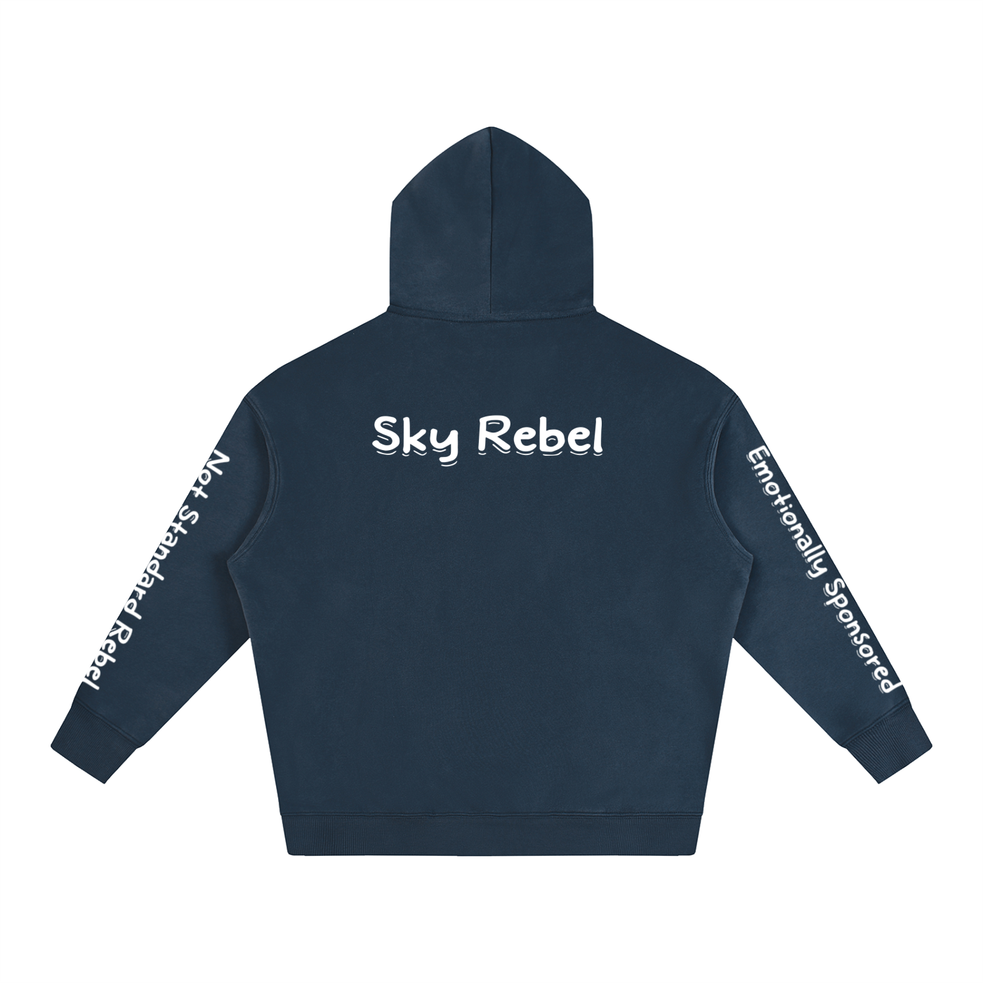 Not a Basic Sky Rebel Opal Skull Oversized Hoodie