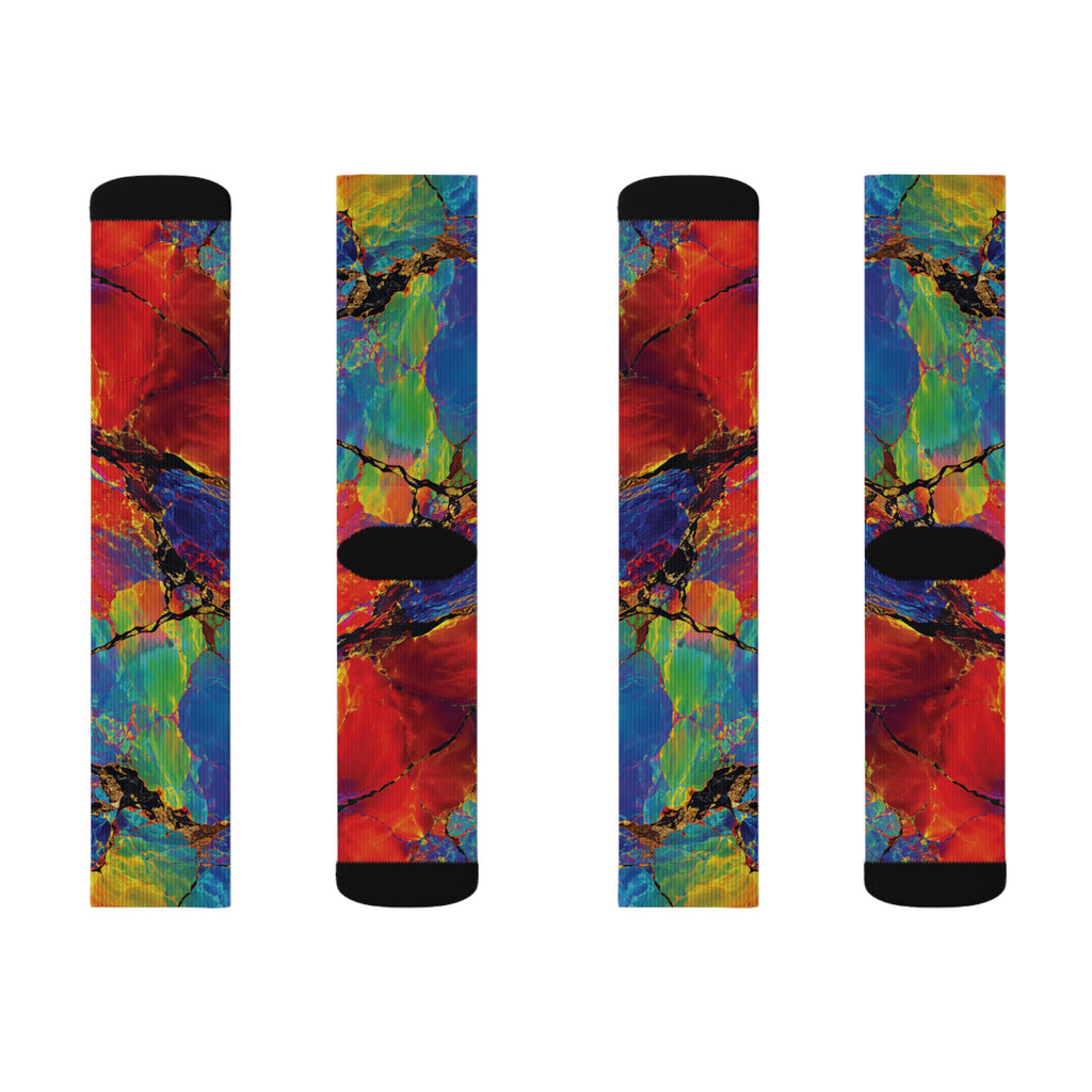 Socks, The Coolest Vibrant Art Crew Socks in Town