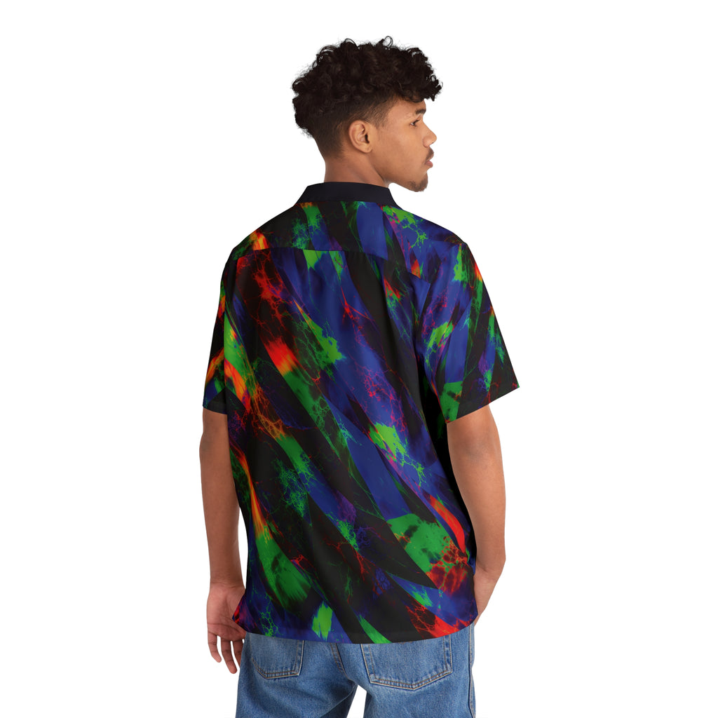 Not For The Colour Shy Opal Brushstroke Hawaiian Shirt