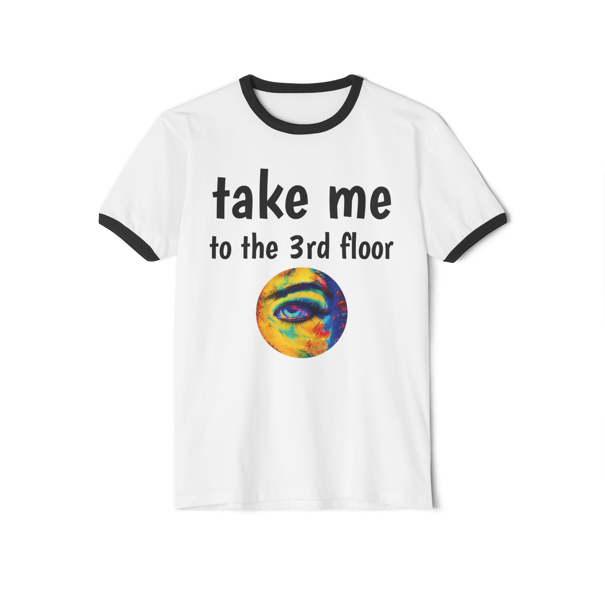 Not A Plain Essential Take Me to the 3rd Floor Ringer Tee — Daydream T-Shirt