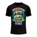 T-Shirt, Not Rack Regular Unisex Heavyweight Slim Fit Freedom Vibe Campervan Tee