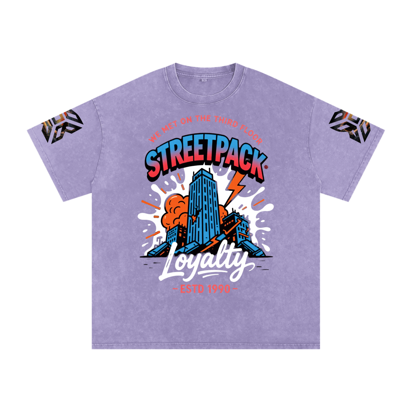 Not Just Another Snow Washed Oversized Cotton T-Shirt Third Floor Loyalty