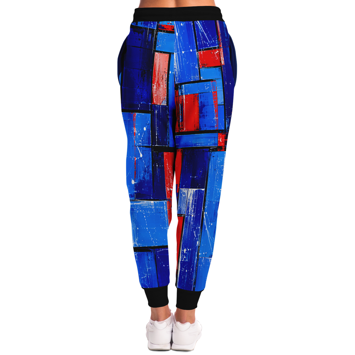 Athletic Joggers, Not Your Basic Electric Grid Athletic Joggers