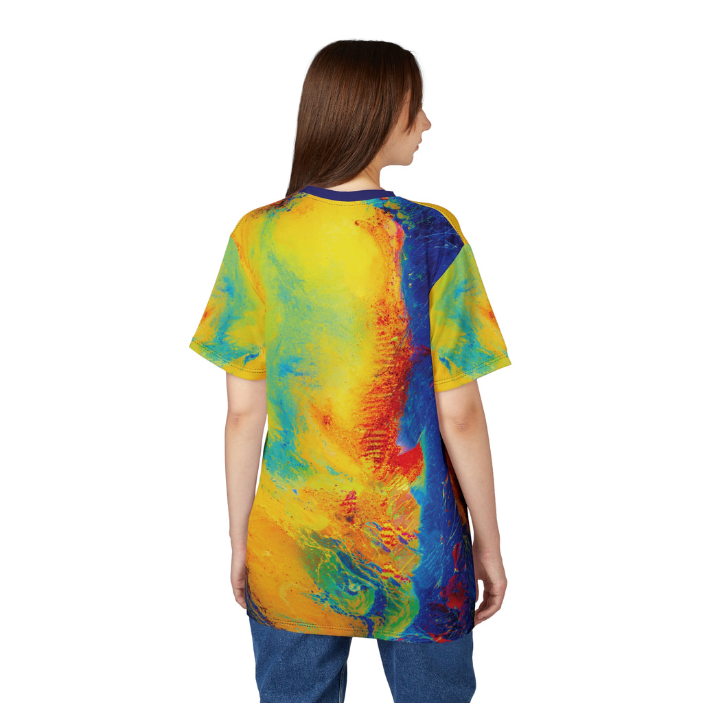 Electric Gaze Opal Tee Vibrant Art T-Shirt