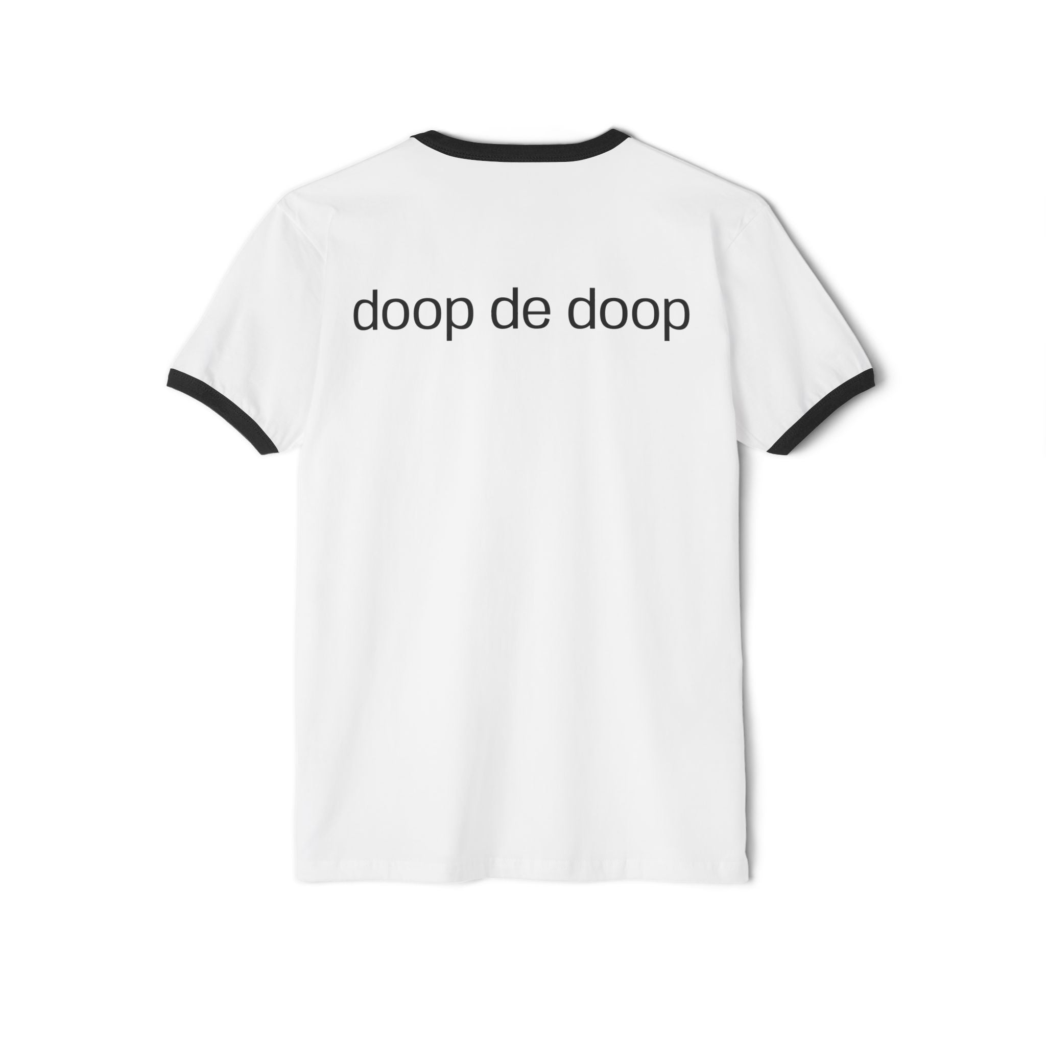 Not The Plain Option Work of Art Everybody Ringer Tee — doop de doop Graphic T‑Shirt