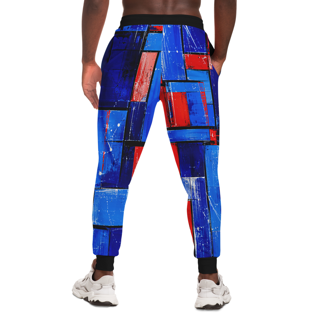 Athletic Joggers, Not Your Basic Electric Grid Athletic Joggers