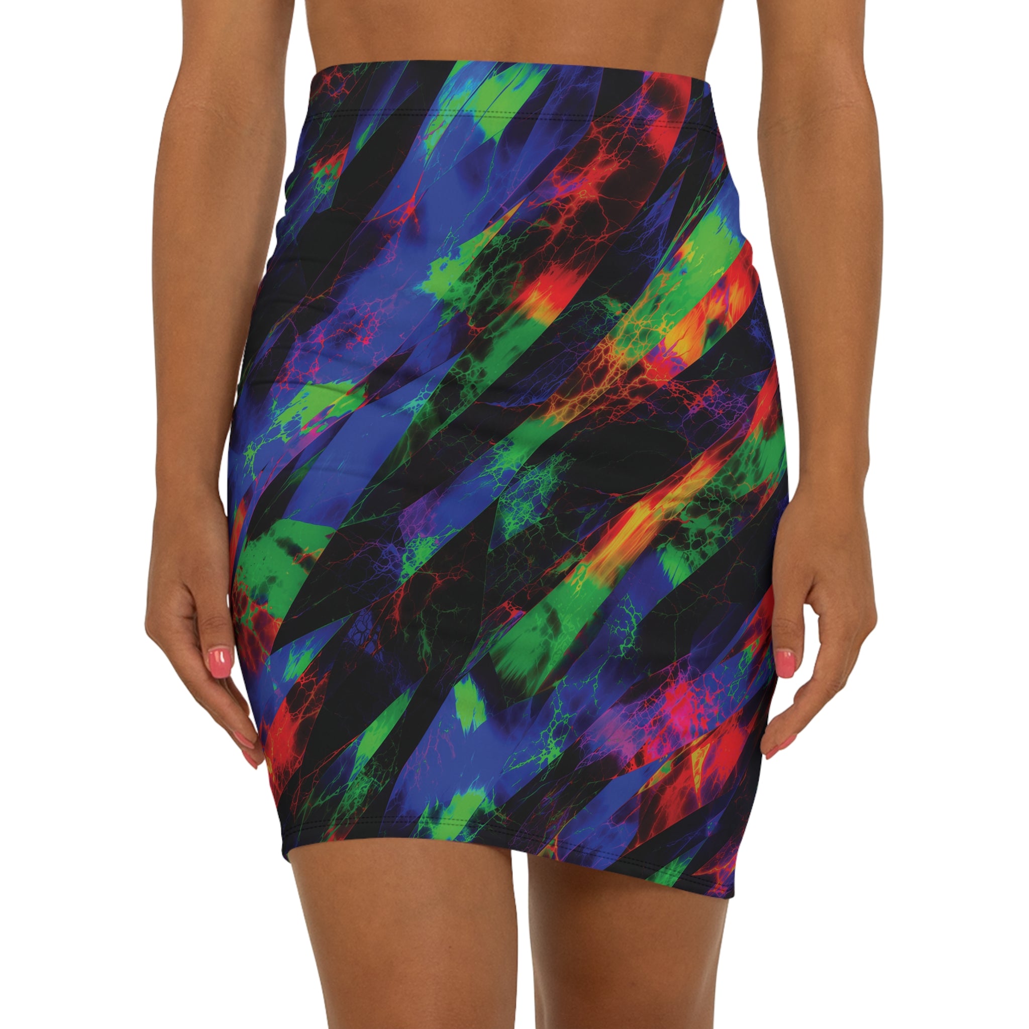 Neon Voltage Opal Pencil Skirt