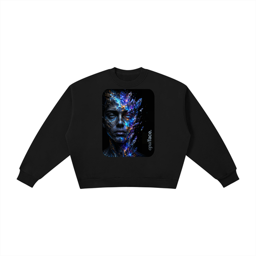 Not a Fractured Radiance Boxy Fleece Crewneck Sweatshirt