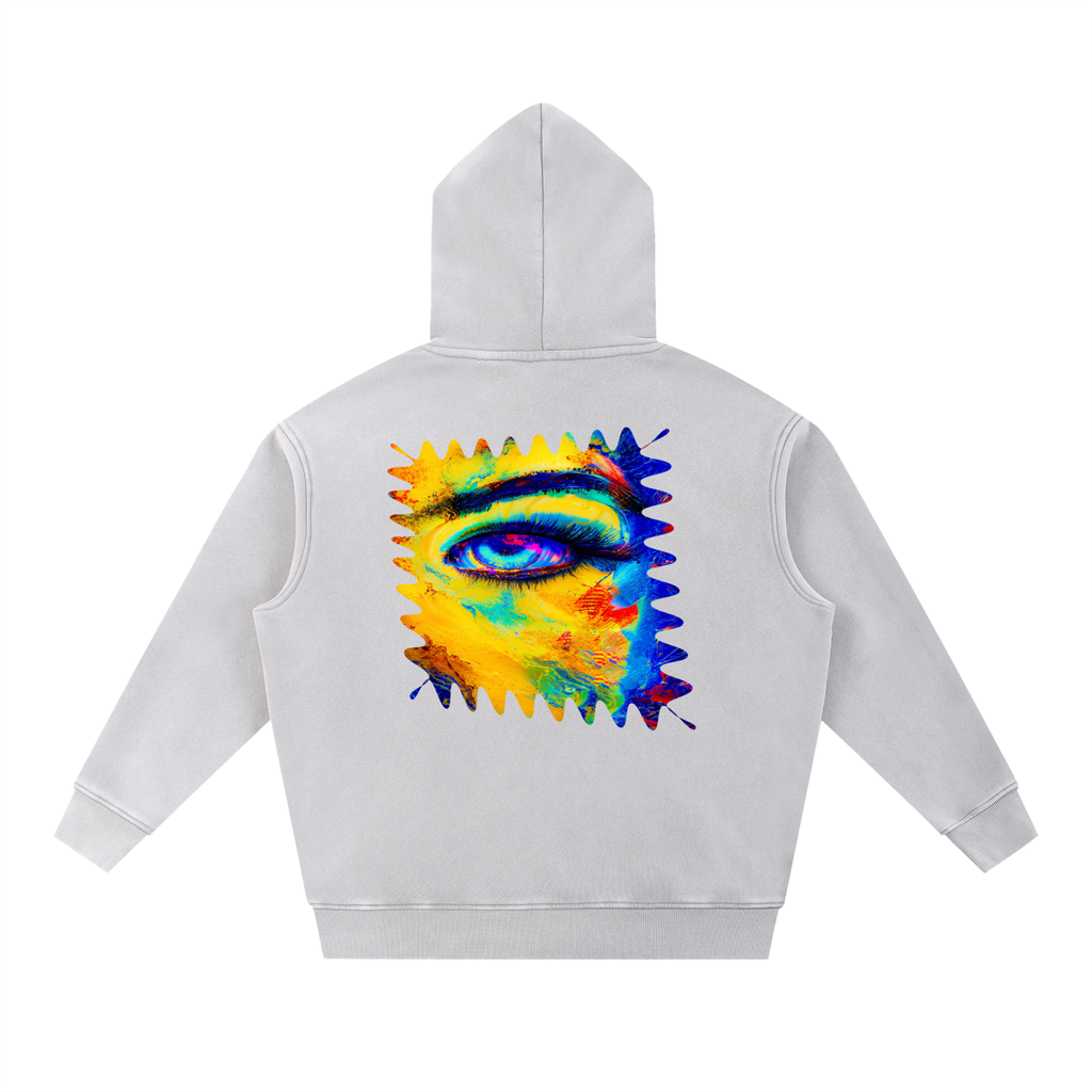 Not Calm Third Floor Energy Snow Wash Oversized Hoodie