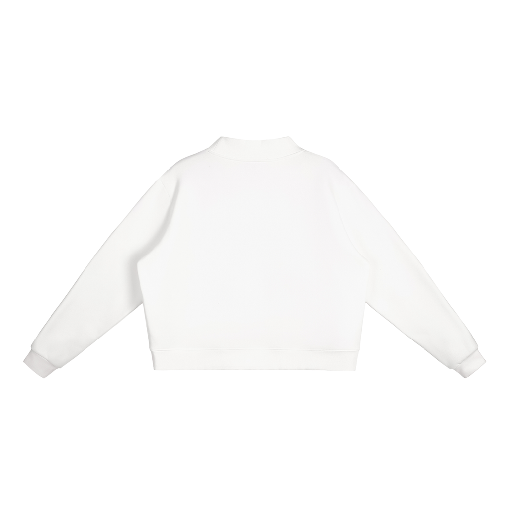 Not Your Usual 456 Certified Essential Fleece Mock-Neck Crew Sweatshirt