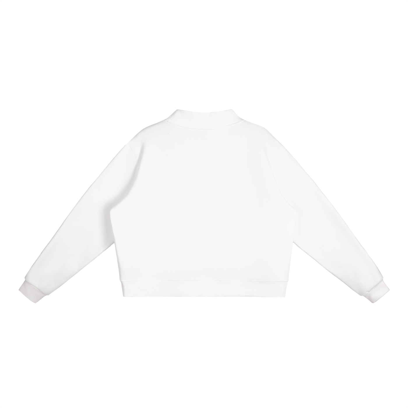 Not Your Usual 456 Certified Essential Fleece Mock-Neck Crew Sweatshirt