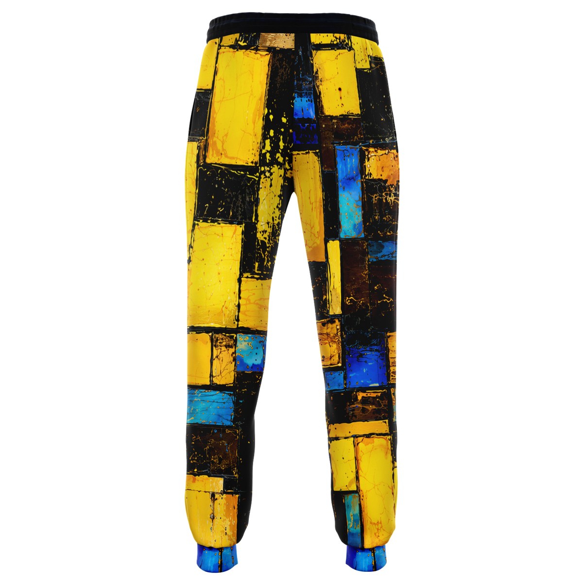 Athletic Joggers, Not Your Basic Opal Blue Gold Athletic Joggers