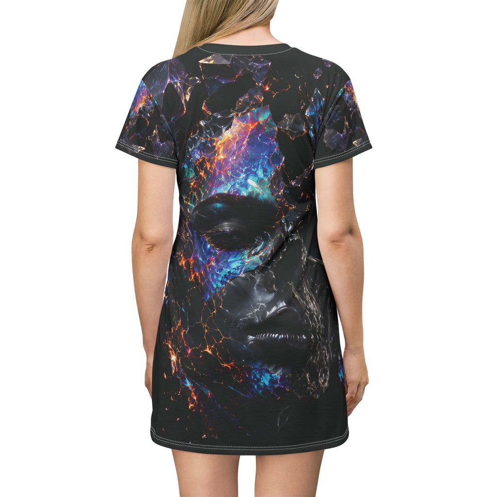 T‑Shirt Dress, Not Your Ordinary Crystal Shadow Tee Dress