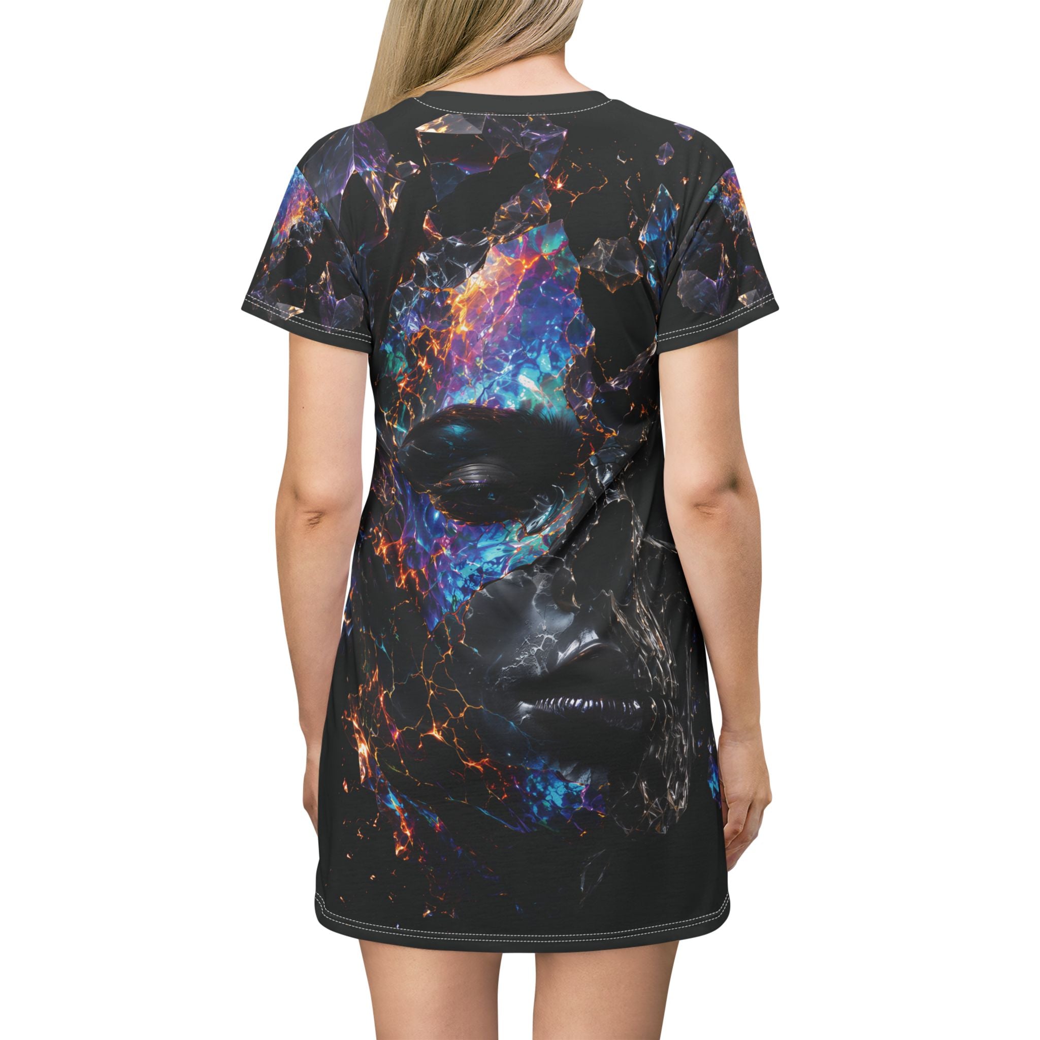 T‑Shirt Dress, Not Your Ordinary Crystal Shadow Tee Dress