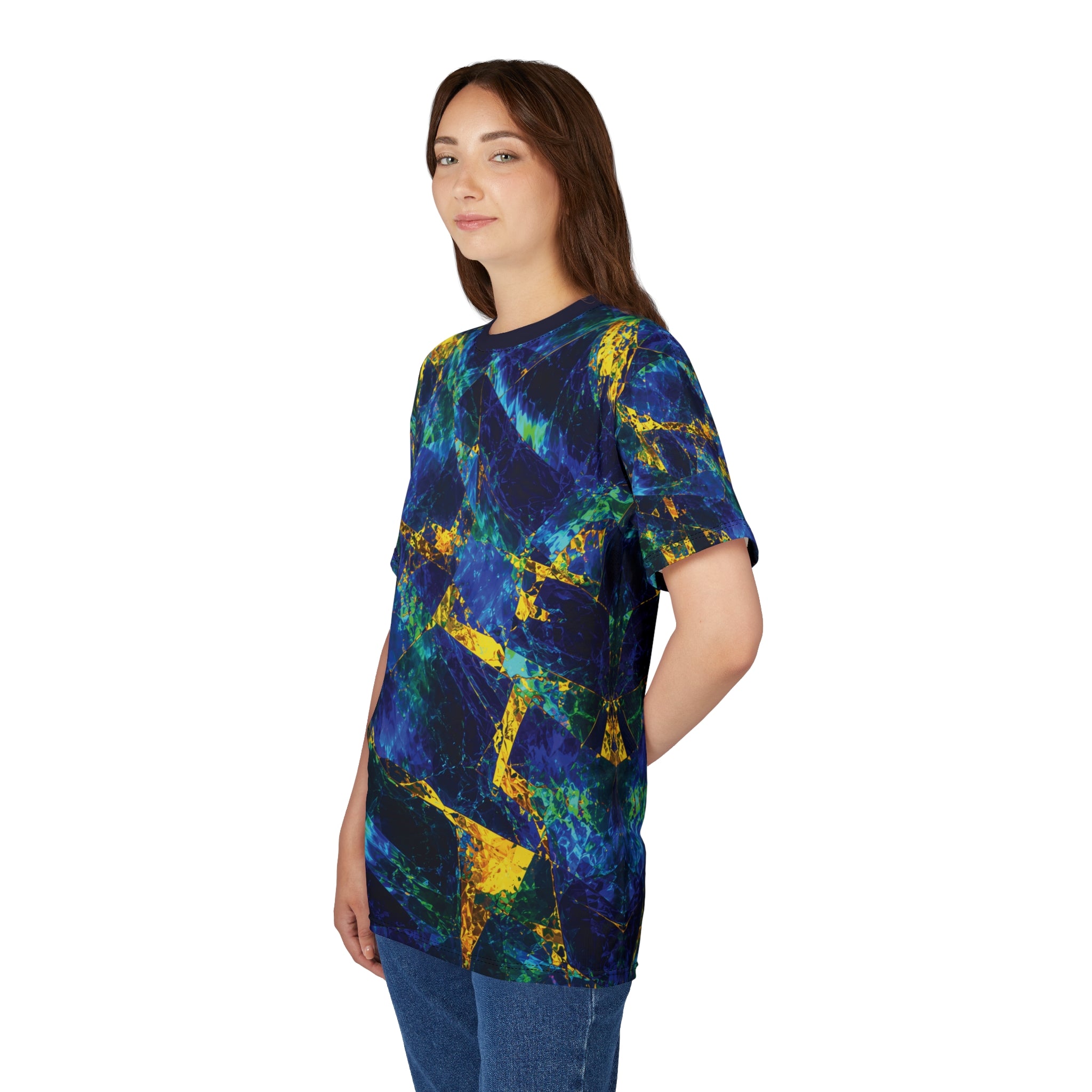 Blue Green Opal Tee Abyssal Gold Shard T-Shirt