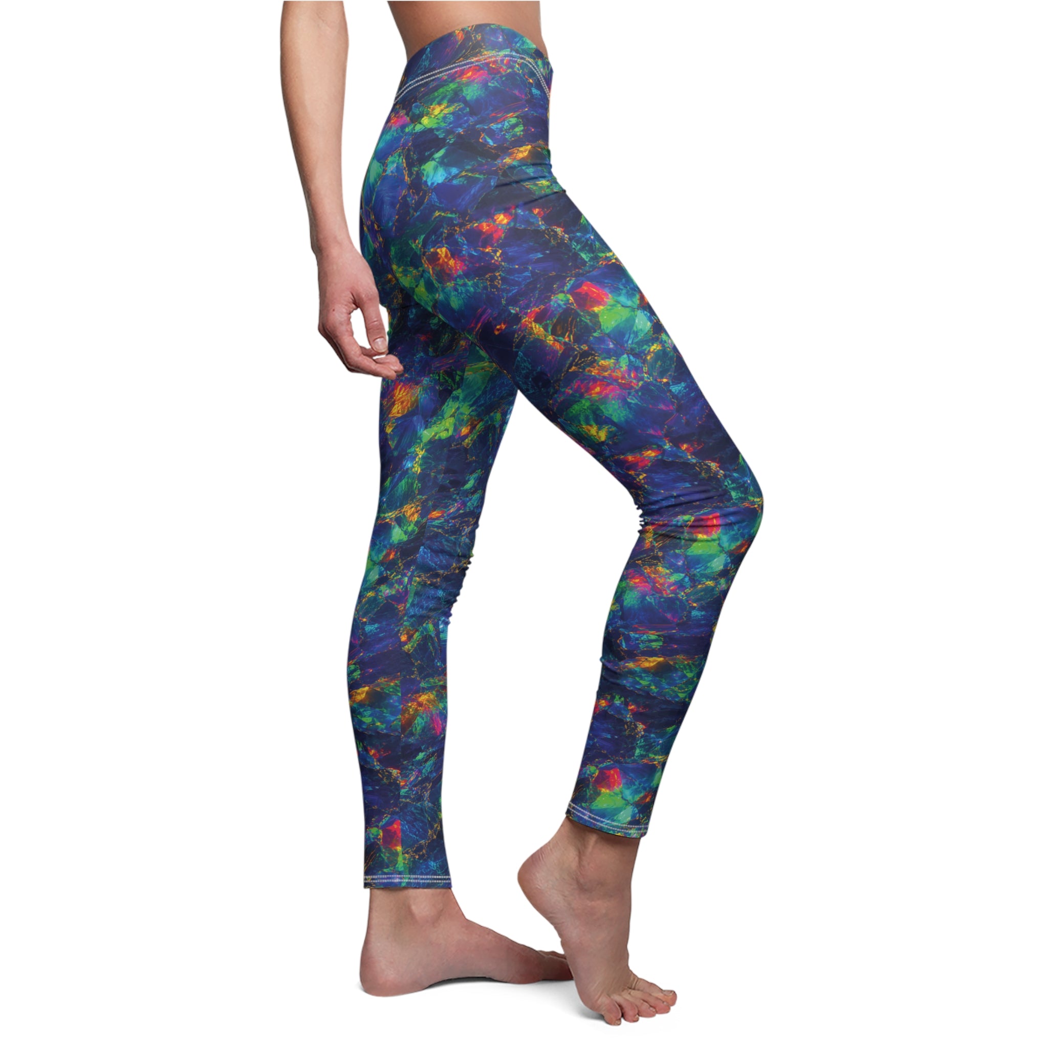 Slim Fit Leggings Opal Tie Dye Leggings Colorful Blue Green
