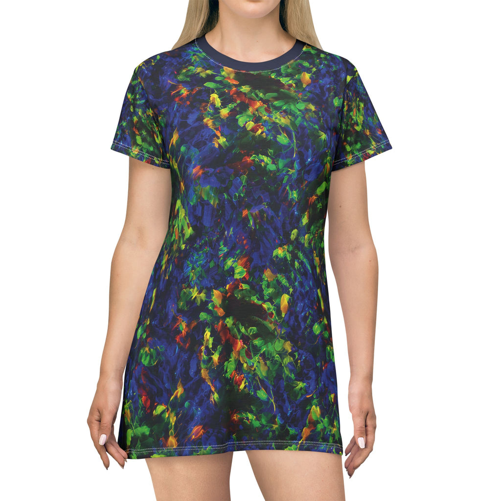 Opal Neon Floral T-Shirt Dress