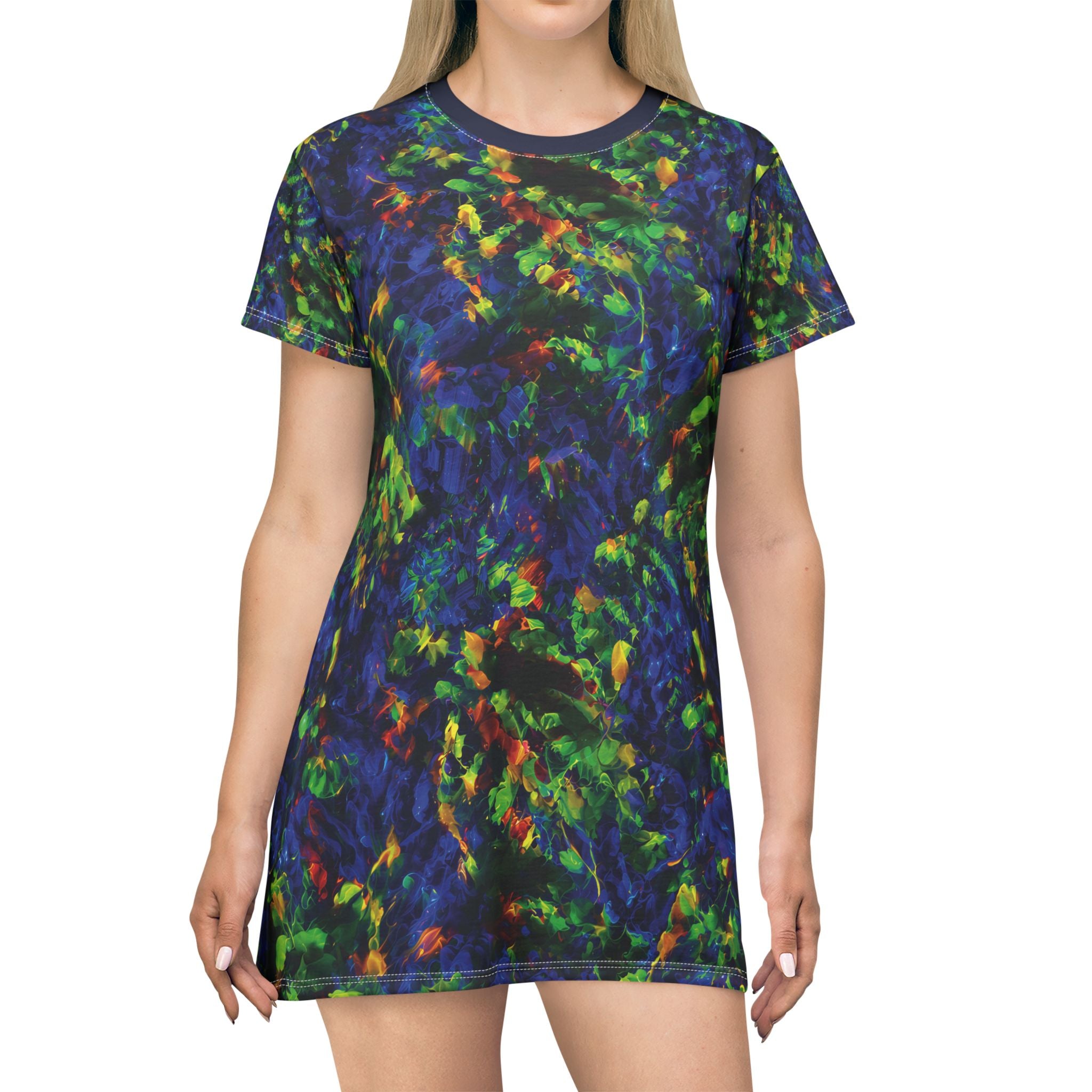 Opal Neon Floral T-Shirt Dress
