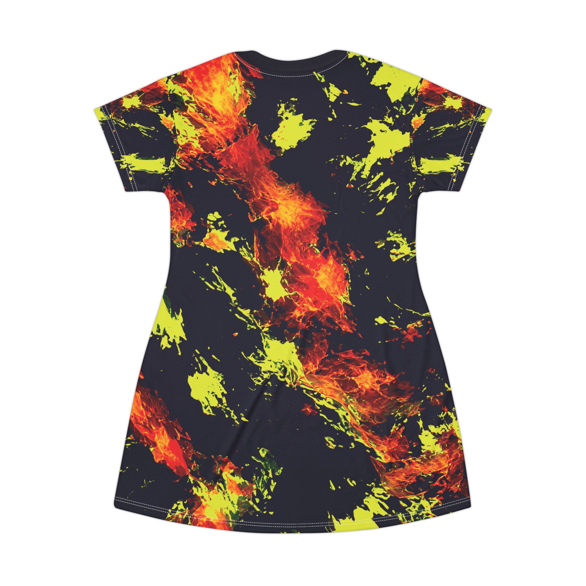 Black Opal Flame T-Shirt Dress
