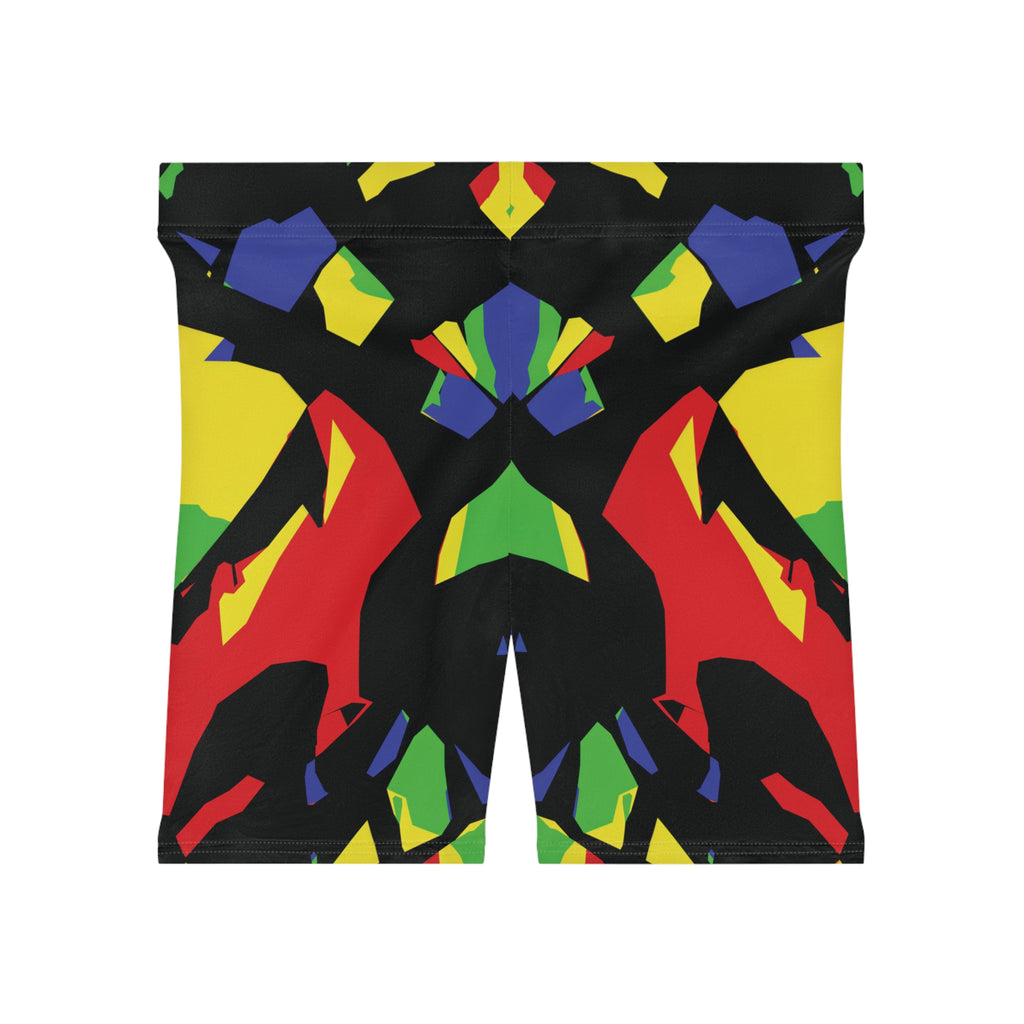Geo Voltage Opal Biker Shorts