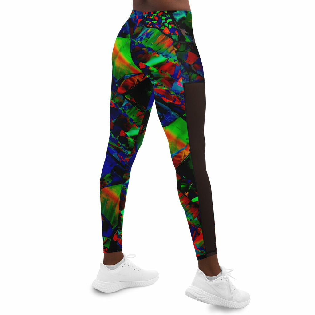 Mesh Pocket Leggings, Not Your Basic Electric Style Pocket Leggings