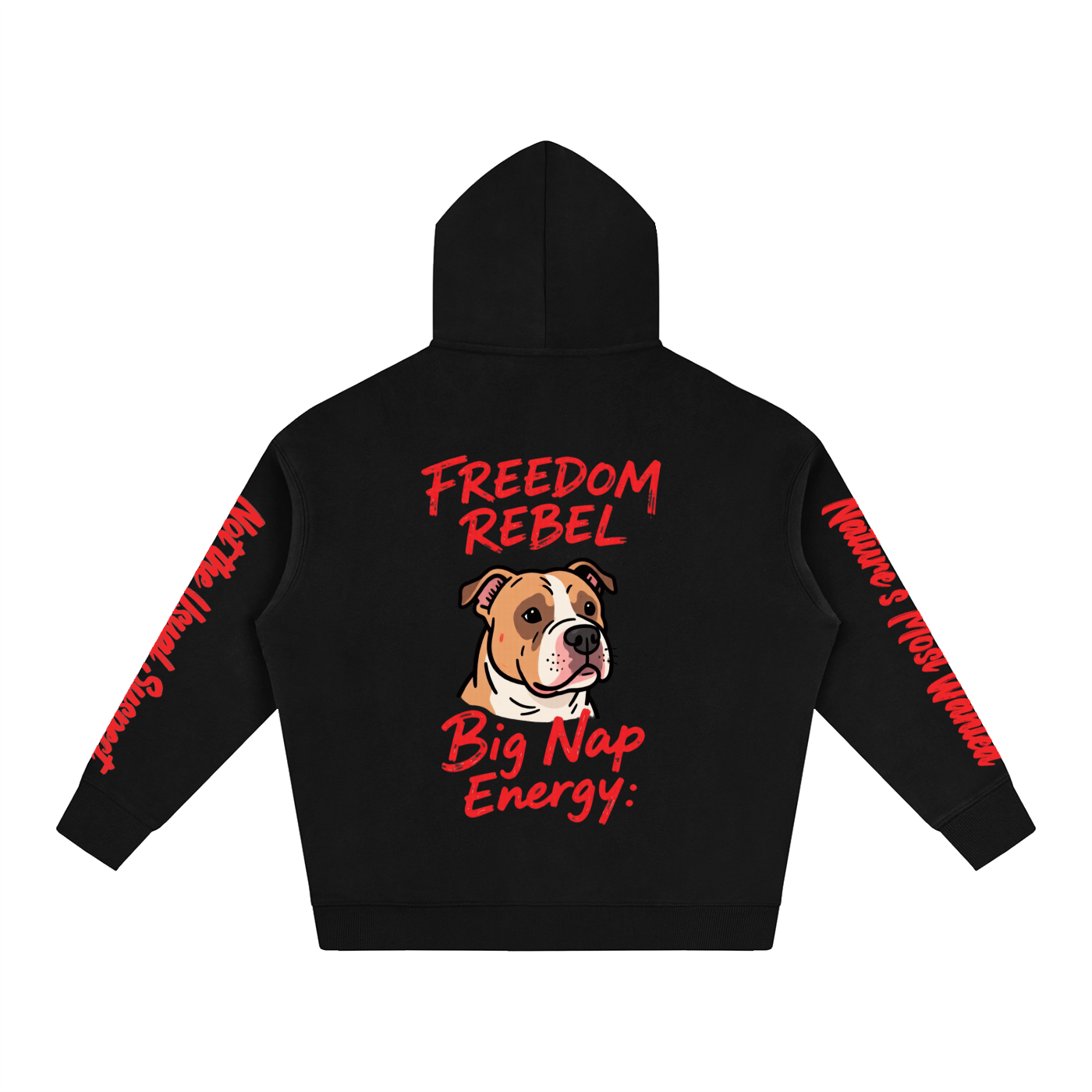 Not Your Average Freedom Rebel Bulldog Hoodie