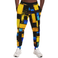 Athletic Joggers, Not Your Basic Opal Blue Gold Athletic Joggers