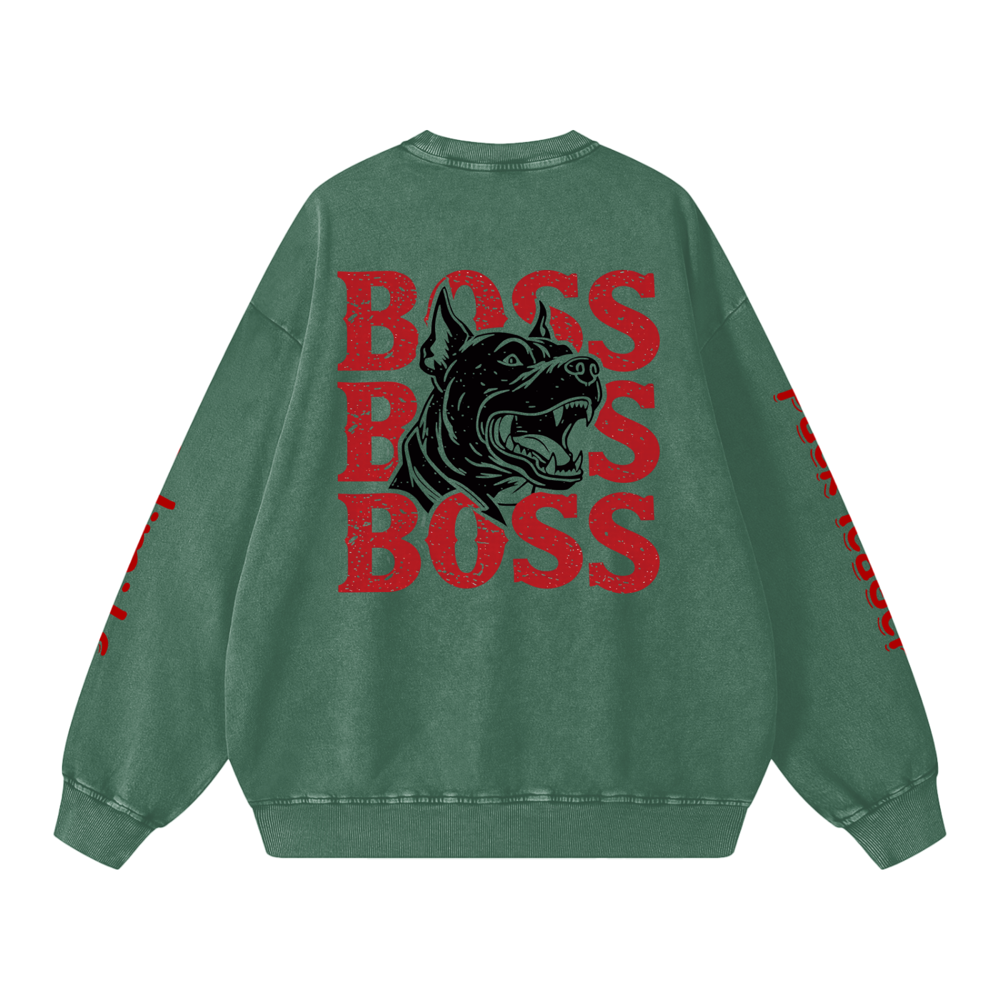 Not Mild Snow Washed Oversized Sweatshirt Opal Boss Glitch