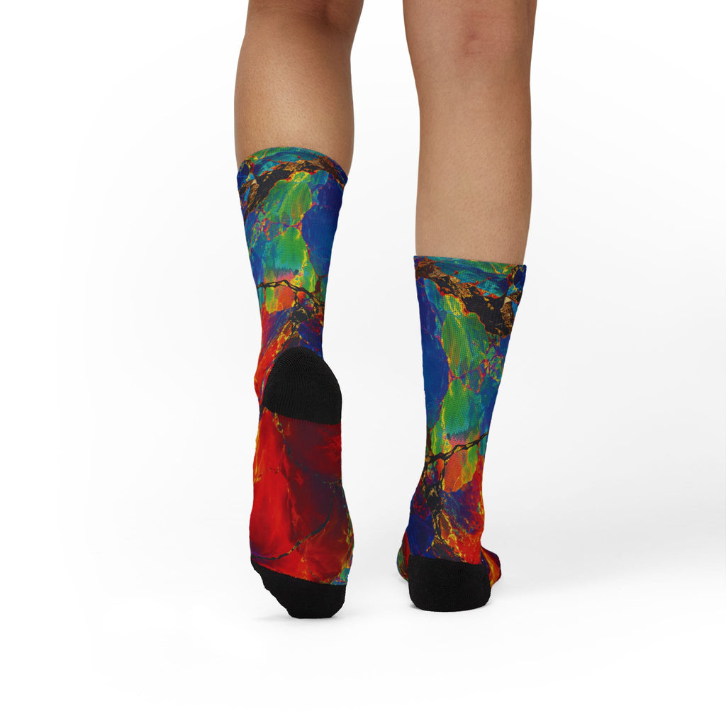 Socks, The Coolest Vibrant Art Crew Socks in Town