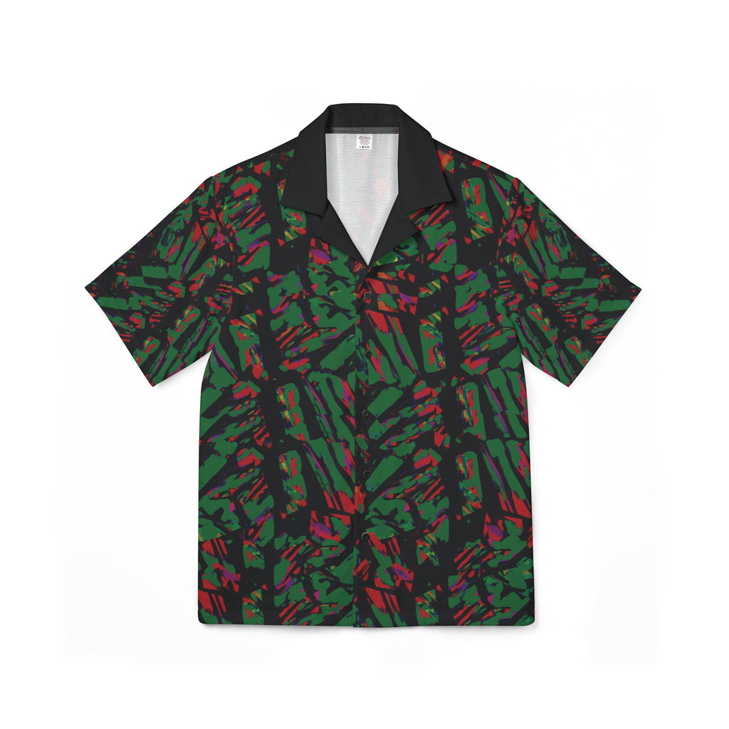 Not Just Clothing Men's Tropical Camo Hawaiian Camp Shirt