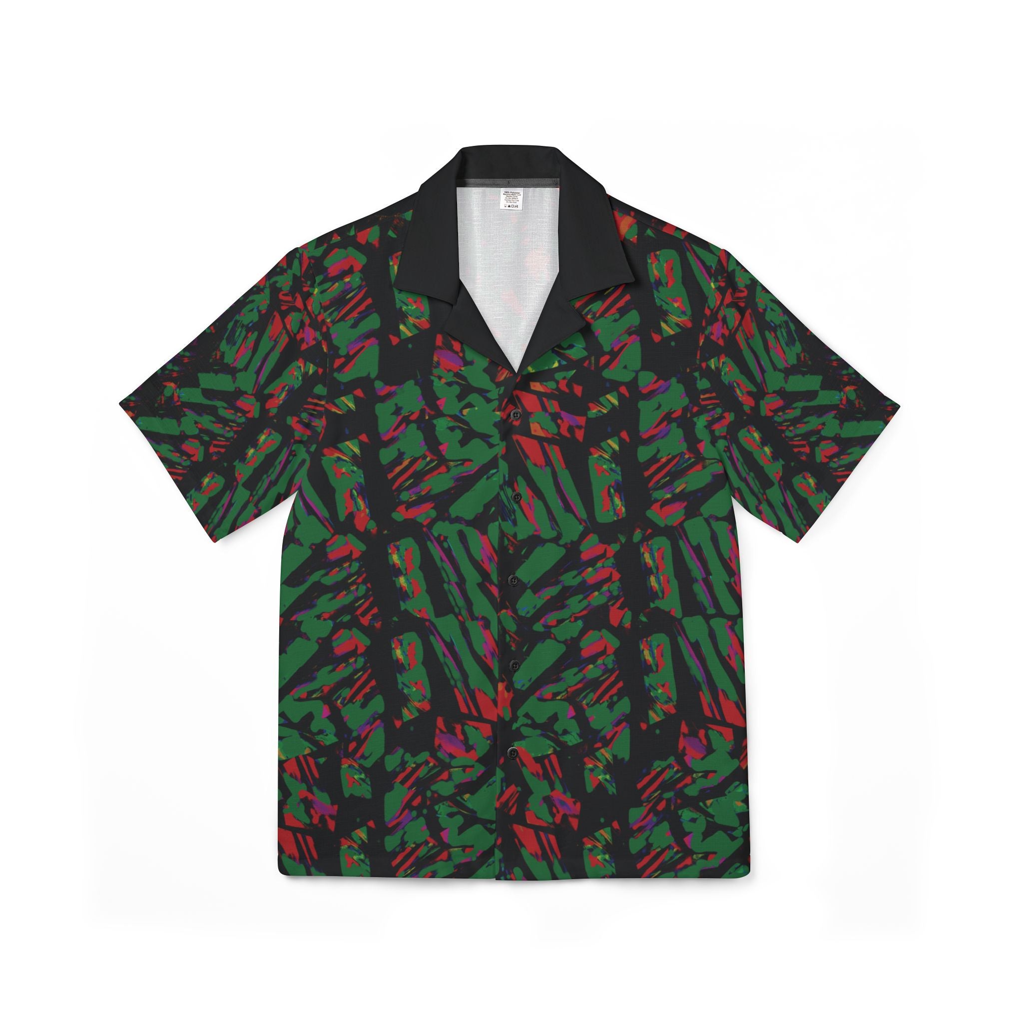Not Just Clothing Men's Tropical Camo Hawaiian Camp Shirt