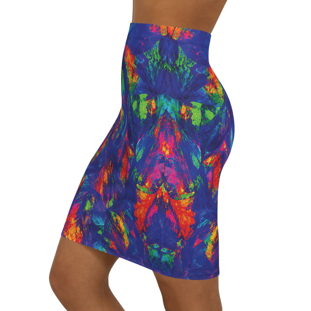 Electric Reef Opal Pencil Skirt
