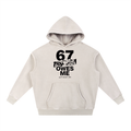 Hoodie, Not The Ordinary 67 Energy Snow Wash Fleece Oversize Pullover