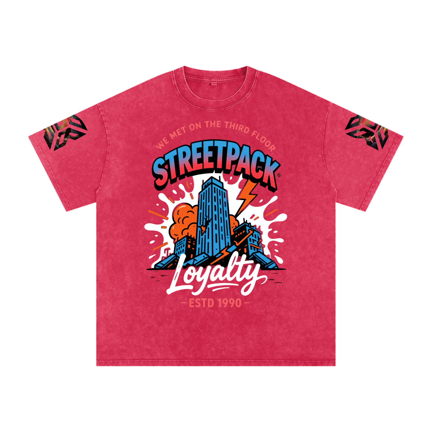 Not Just Another Snow Washed Oversized Cotton T-Shirt Third Floor Loyalty