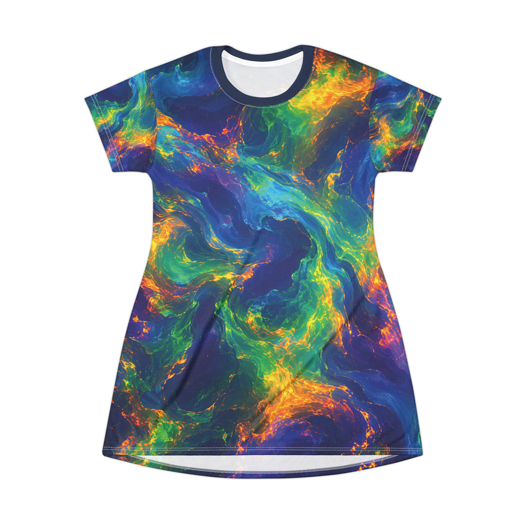 T-Shirt Dress, Not Your Ordinary Galaxy Nebula Tee