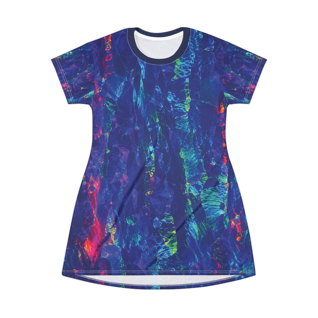 Not Just an Electric Tide A-Line T-Shirt Dress