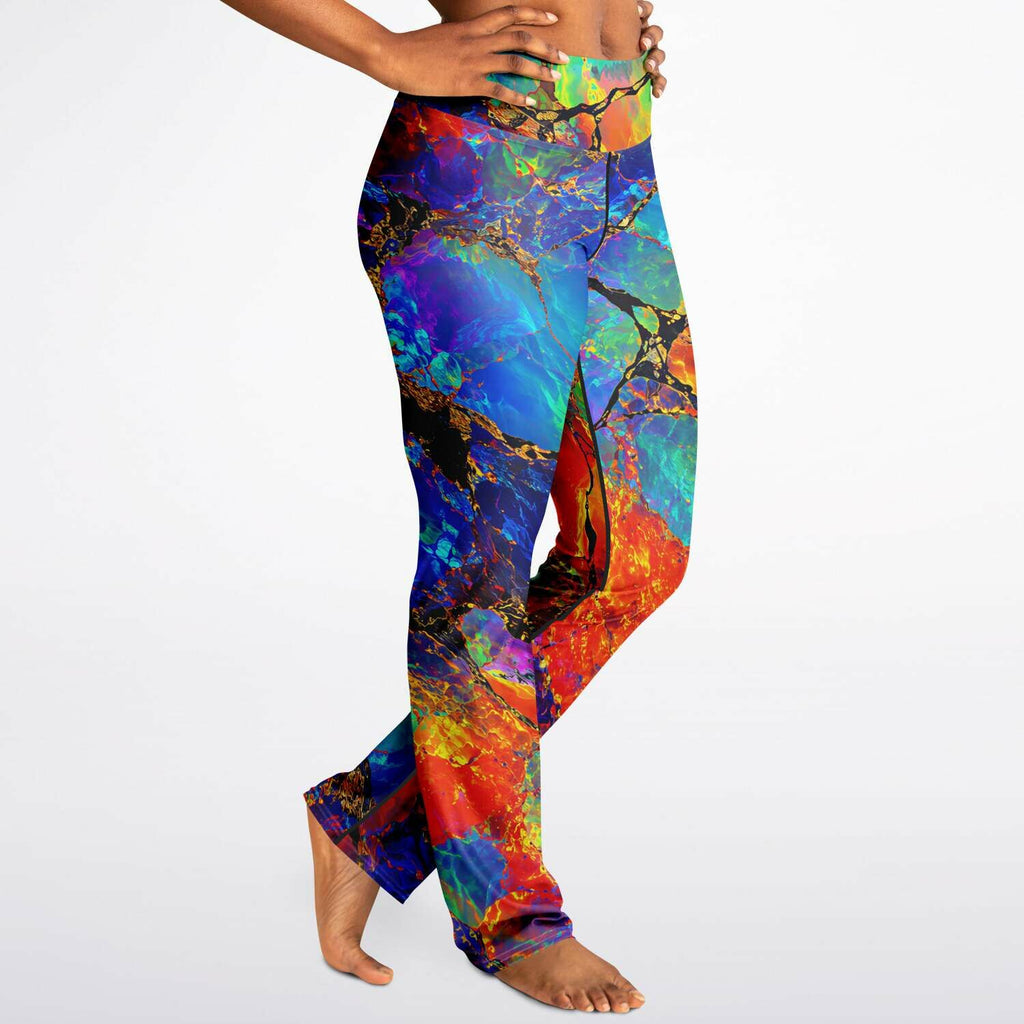 Flare Leggings, Not Boring Opal Electric Leggings