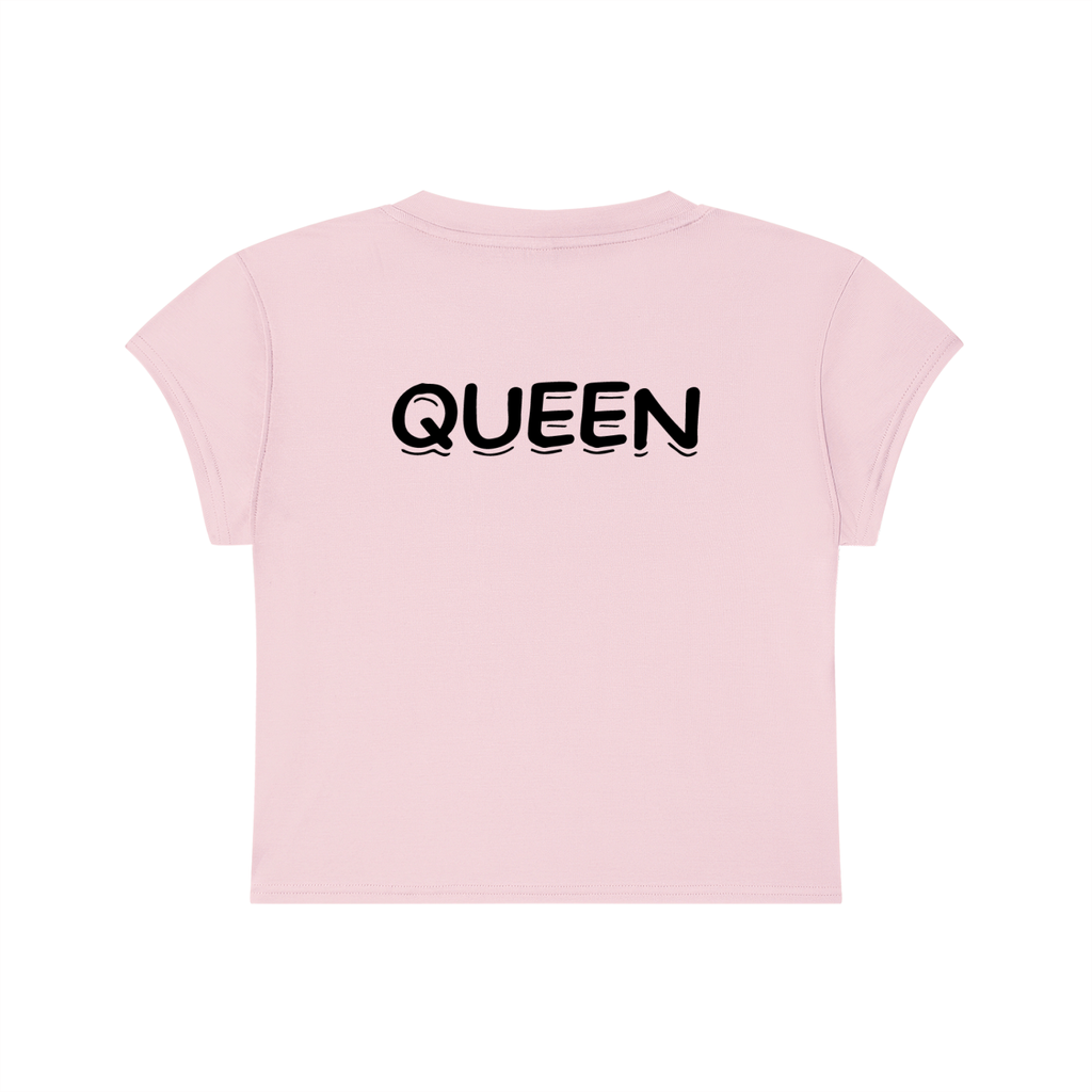 Not Silent Women's Slim-Fit Cropped T-Shirt - Good To Be Queen Tee